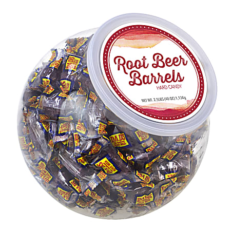 Cyber Sweetz Old-Fashioned Root Beer Barrel Hard Candies, 2.5 Lb