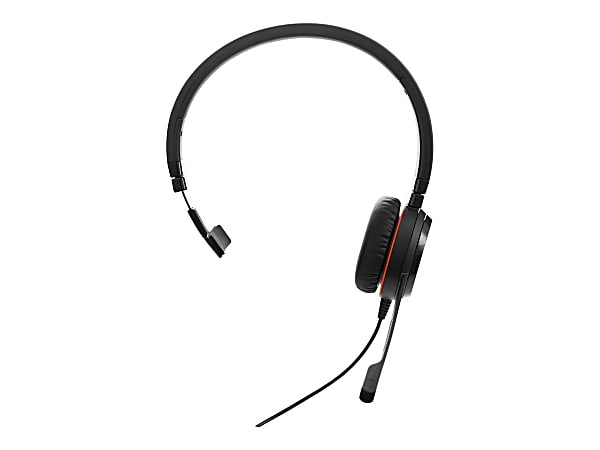 Jabra Evolve 20SE MS Headset - Mono - USB Type C - Wired - 32 Ohm - 150 Hz - 7 kHz - On-ear - Monaural - Ear-cup - 3.12 ft Cable - Electret Condenser Microphone - Black