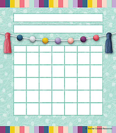 Teacher Created Resources Incentive Charts, 5-1/4" x 6", Oh Happy Day, Pack Of 36 Charts