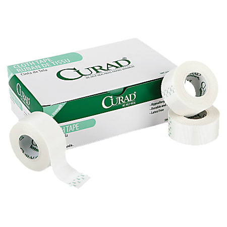 CURAD Paper Medical Tape in Dispenser 2inx10yd 6Ct