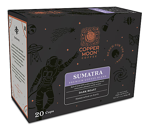 Copper Moon® World Coffees Single-Serve Coffee K-Cup®, Sumatra, Carton Of 20
