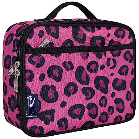 Wildkin Polyester Lunch Box, Pink Leopard