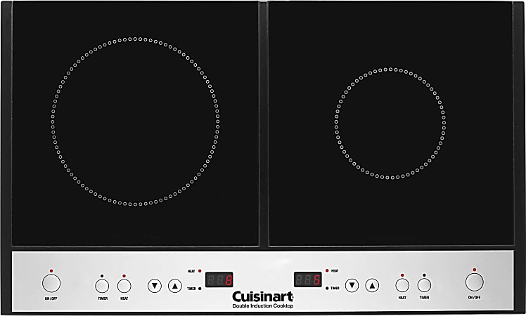 Cuisinart Double Induction Cooktop With 2 Burners BlackChrome