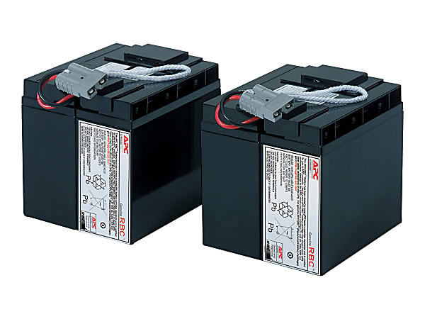 APC Replacement Battery Cartridge #55 - UPS battery - lead acid - 2-cell - black -  - RBC55
