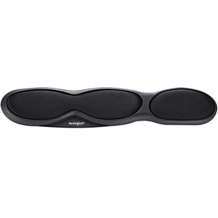 Kensington Comfort Gel Keyboard Wrist Rest - Black - Black - Gel - 1 Pack