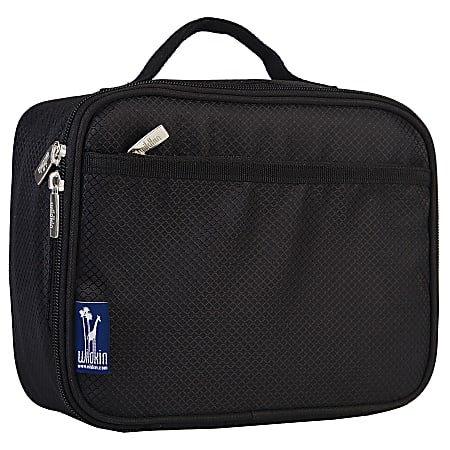 Wildkin Polyester Lunch Box, Rip-Stop Black