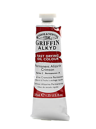 Winsor & Newton Griffin Alkyd Oil Colors, 4, 37 mL, Alizarin Crimson, Pack Of 2