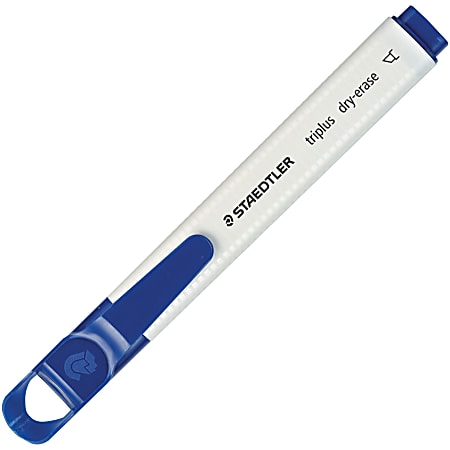 Staedtler Triplus Broad Tip Dry-erase Markers - Broad Marker Point - Chisel Marker Point Style - Vivid Blue - Polypropylene Barrel - 10 / Box