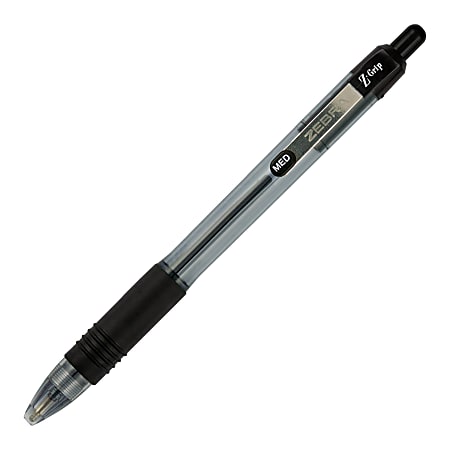 Zebra Z Grip Retractable Ballpoint Pens Medium Point 1.0mm