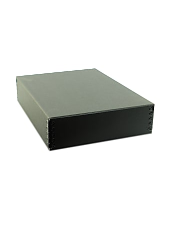 IdeaStream Metal Divided Storage Box 6 12 H x 6 W x 6 D Black