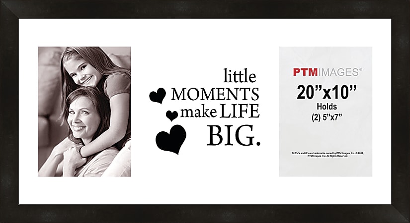 PTM Images Photo Frame, Little Moments, 22"H x 1 1/4"W x 12"D, Black