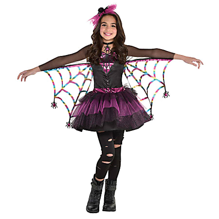 Amscan Miss Wicked Web Girls' Halloween Costume, Medium