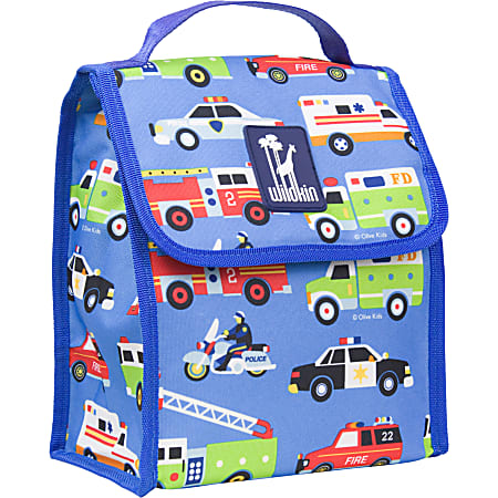 Wildkin Munch 'N Lunch Bag, Olive Kids Heroes