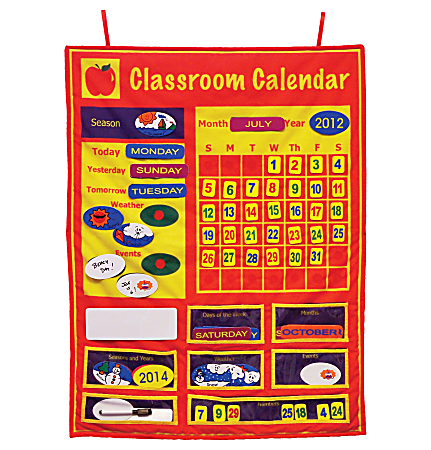 Get Ready Kids Classroom Calendar Set, 36" x 26", Multicolor, Pre-K - Grade 8