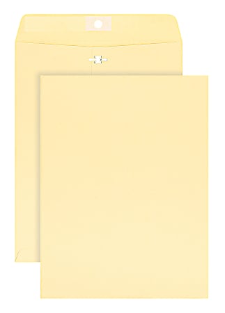 Office Depot® Brand 9" x 12" Manila Envelopes, Extra Heavyweight, Clasp Closure, Manila, Box Of 100
