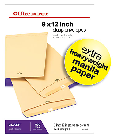 100 Per 9 x 12 Inch Columbian Manila Envelopes Grip Seal Mailing Envelopes 