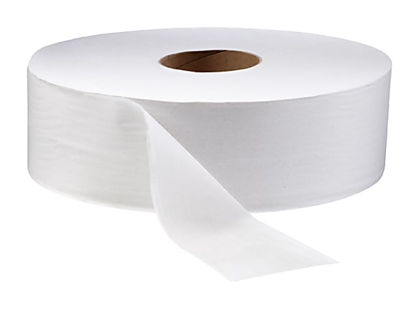 Highmark® 2-Ply Jumbo Tissue Rolls, 12" Diameter, 100% Recycled, White, 2,000' Per Roll, Case Of 6 Rolls