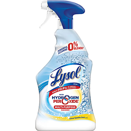 Lysol® Multi-Purpose Cleaner With Hydrogen Peroxide, Citrus Sparkle Zest Scent, 22 Oz Bottle