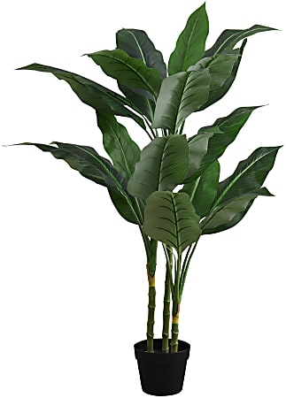 Monarch Specialties Katy 42”H Artificial Plant With Pot, 42”H x 35”W x 31”D, Green