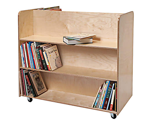 Whitney Brothers Two Sided Mobile Library Cart