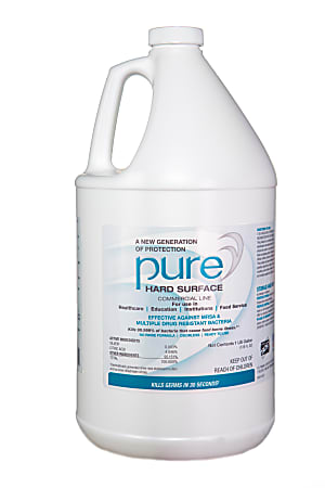 Pure Hard Surface Disinfectant, 1 Gallon, Clear, Case