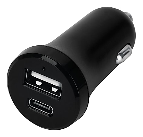 C2G Smart USB Car Charger - Car power adapter - 2.4 A (USB) - black