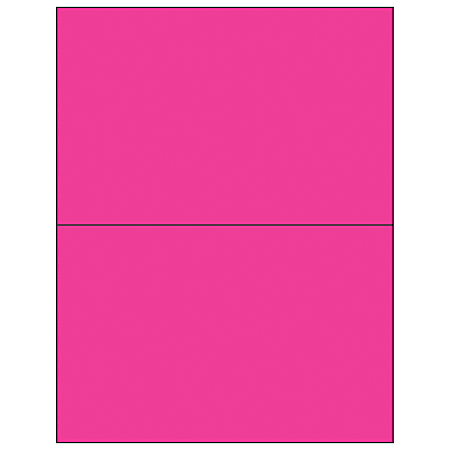 Office Depot® Brand Labels, LL184PK, Rectangle, 8 1/2