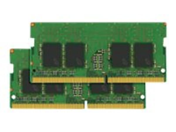 Crucial - DDR4 - kit - 16 GB: 2 x 8 GB - SO-DIMM 260-pin - 2400 MHz / PC4-19200 - CL17 - 1.2 V - unbuffered - non-ECC