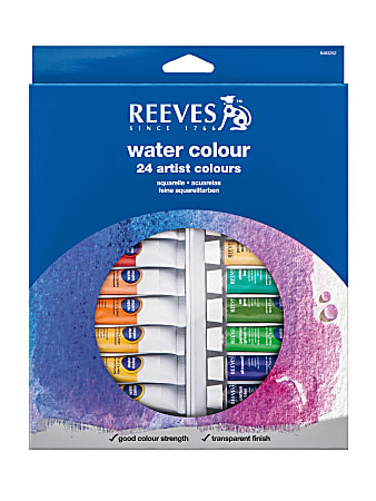 Reeves Watercolor Paints, Set Of 24