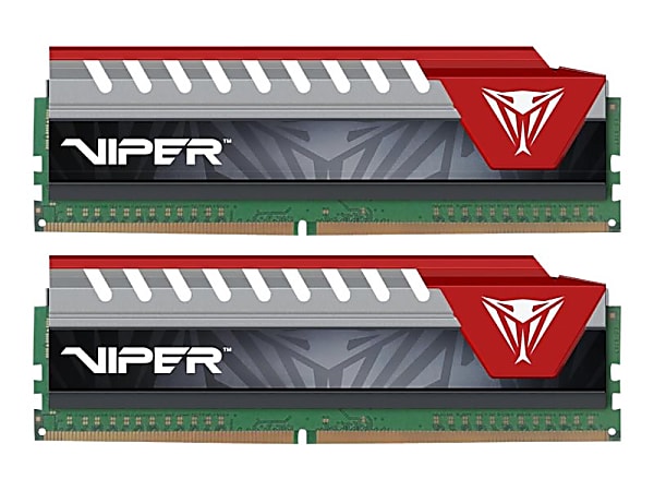 Patriot Extreme Performance Viper Elite - DDR4 - kit - 8 GB: 2 x 4 GB - DIMM 288-pin - 2400 MHz / PC4-19200 - CL15 - 1.2 V - unbuffered - non-ECC - black, red