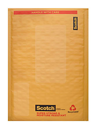 Scotch® Cushioned Mailer, #0, 6" x 9", Manila, Pack Of 25