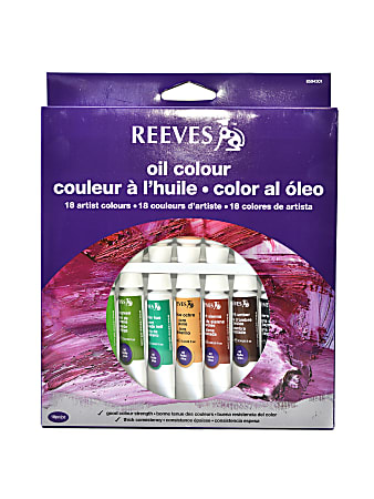 Reeves Fine Oil Color Set, Set Of 18