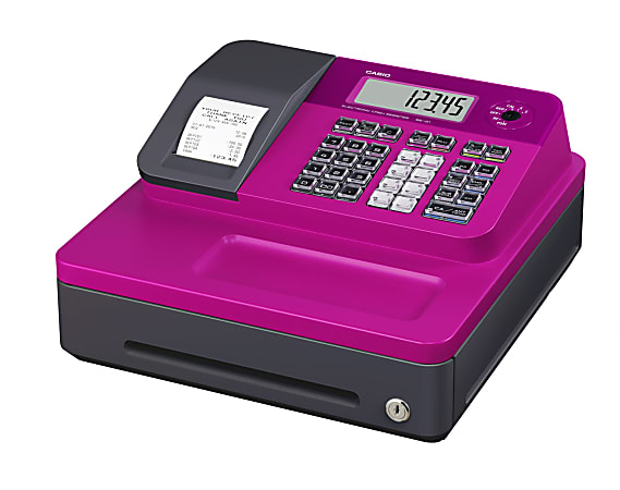 Casio® SE-G1SC Cash Register With Thermal Printing, Pink
