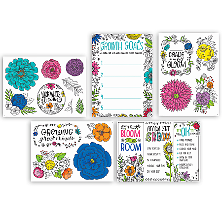 Creative Teaching Press® Bright Blooms Blooming Minds 20-Piece Bulletin Board Set