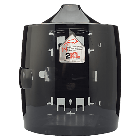 2XL GymWipes Touchless Dispenser - 1 x Roll - 11" Height x 13.5" Width x 11" Depth - Plastic - Smoke Gray - Touch-free, Hinged, Contemporary Style, Durable - 1 Each