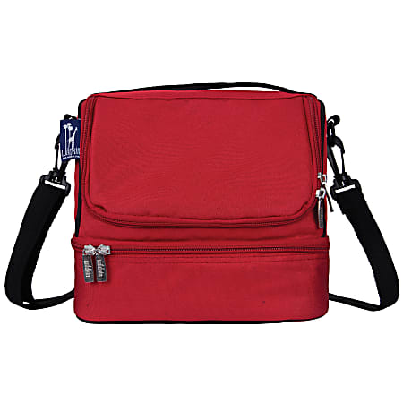 Wildkin Double Decker Lunch Bag, Cardinal Red