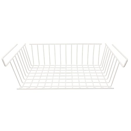 Better Houseware 20-In. Coated-Steel Undershelf Basket, White