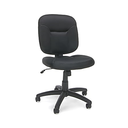 OFM Essentials Armless Fabric Mid-Back Task Chair, Black