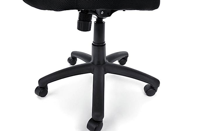 OFM Essentials Armless Fabric Mid Back Task Chair Black Office Depot