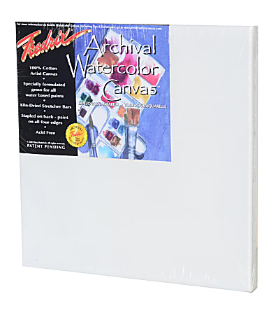 Fredrix Archival Watercolor Stretched Canvases, 12" x