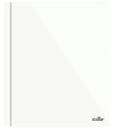 Office Depot® Brand Stellar Laminated 3-Prong Paper Folder, Letter Size, White