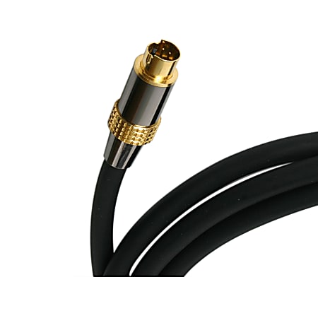 StarTech.com 50ft Black Premium S-Video Cable - Male to Male - Premium - Video cable - S-Video - 4 pin mini-DIN (M) - 4 pin mini-DIN (M) - 15.2 m - black - DIN Male - DIN Male - 50ft - Black