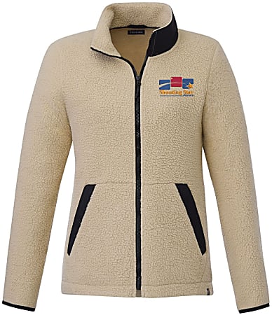 Custom Kahuzi Eco Full Zip Sherpa Women's Jacket, 30% Recycled