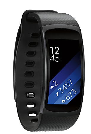 Samsung Gear Fit2 Smartwatch, Large, Black
