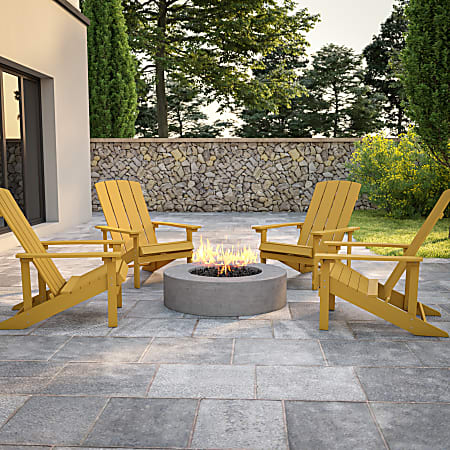 Yellow resin adirondack chairs clearance