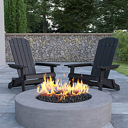 Black folding 2025 adirondack chairs