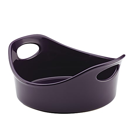 Rachael Ray Ceramic Round Baker, 1.5-Quart, Purple