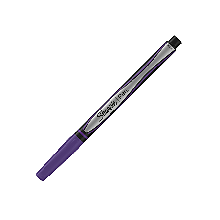 Sharpie® Pen, Fine Point, 0.8 mm, Purple Barrel, Purple Ink
