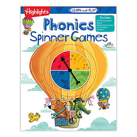 Highlights Learn-And-Play Phonics Spinner Games, Kindergarten – 2