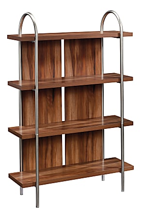 Sauder® Vista Key 60"H 4-Shelf Contemporary Bookcase, Pearl Oak/Blaze Acacia